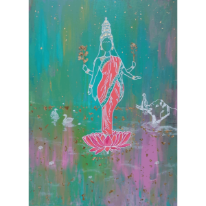 Lakshmi, galerie Quadricolors, Techniques mixtes sur toile